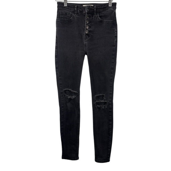 We The Free Black Distressed Women's Jeans 26 - Picture 1 of 5
